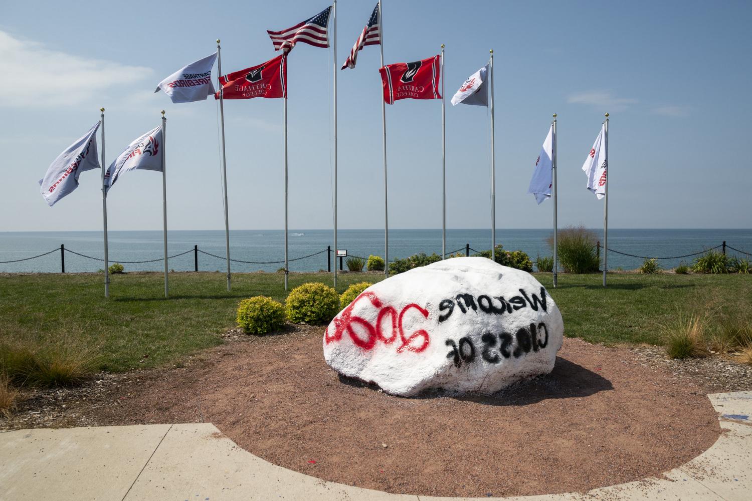 Today, students sign their names on Kissing Rock when they first arrive on campus, and four years later when they graduate.